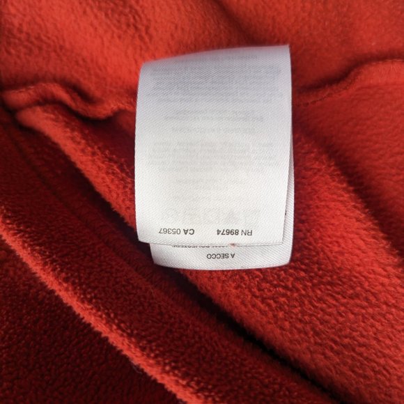 Mountain Hardwear Lightweight Quarter Zip Fleece Mens Size S Red - Picture 13 of 13